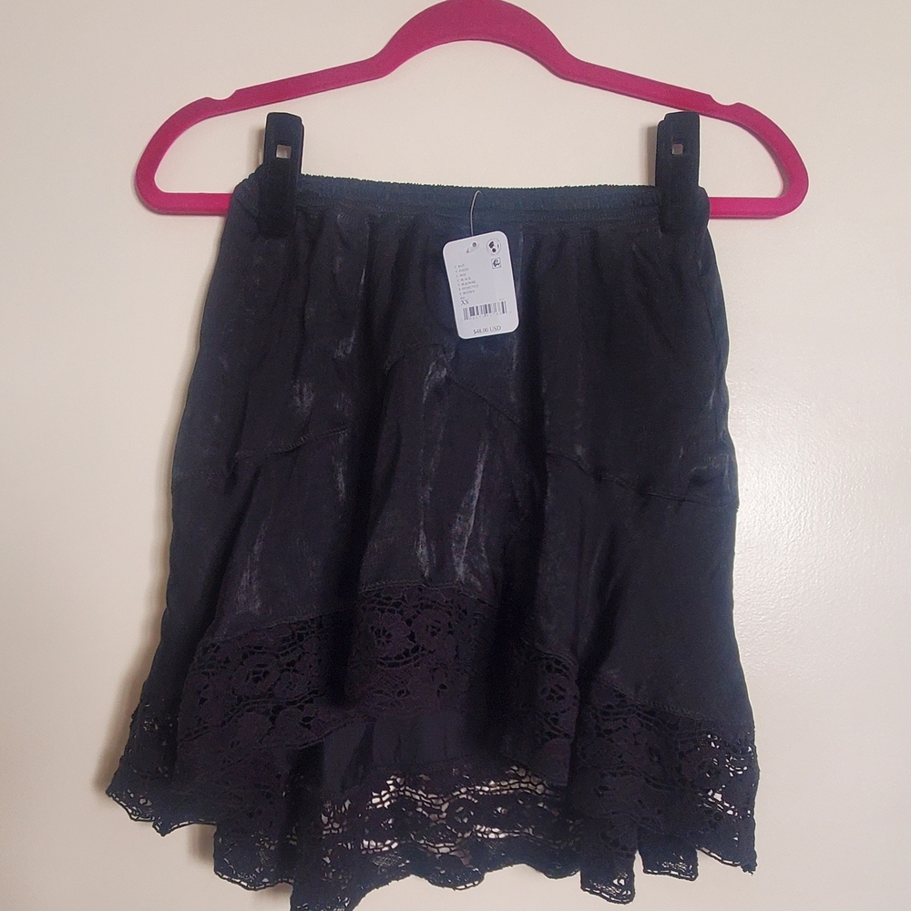 Elegant Black Lace Skirt